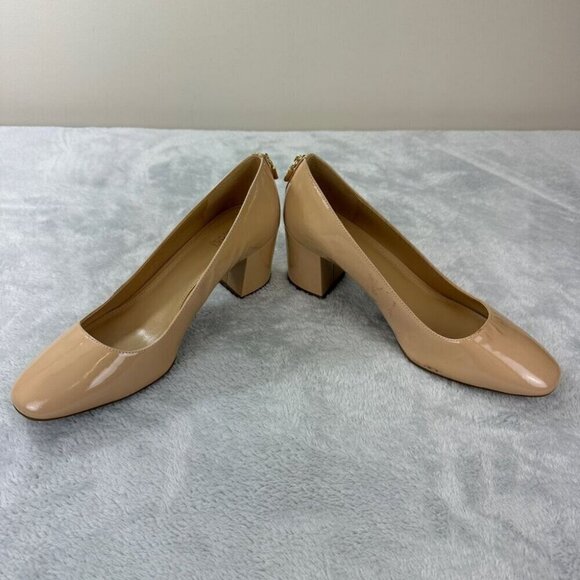 Michael Kors Beige Leather Round Tip Shoes Women's Size 8.5 US - Picture 10 of 12